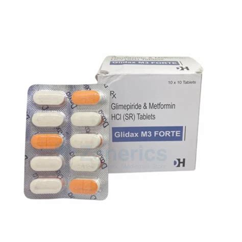 Glidax M Forte Glimepiride Mg Metformin Mg At Rs Strip