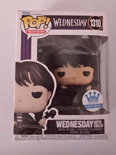 Funko Pop Wednesday Addams With Cello Funko Shop Exclusive Ebay