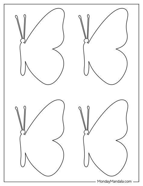 40 Butterfly Templates Free Pdf Printables