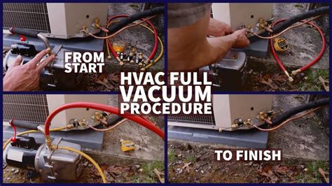 HVAC Full Vacuum Procedure From Start To Finish YouTube