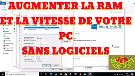 Comment Augmenter La Vitesse De Son Pc Et La Taille De Ses Ram Wolof