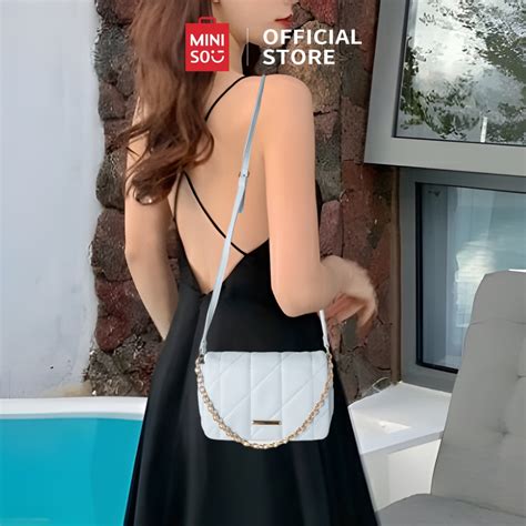 Jual Miniso Tas Selempang Rantai Wanita Sling Bag Wanita Tas Pesta Mode