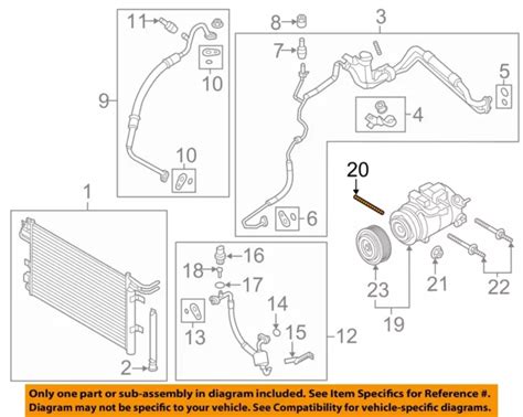 Ford Oem A C Ac Condenser Compressor Line Compressor Assembly Stud