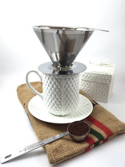 Stainless Steel Pour Over Coffee Dripper And Maker Reusable Permanent