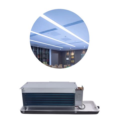 Horizontal Ceiling Mounted Concealed Air Conditioner Chilled Water Fan Coil Unit China