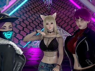 Mmd Itzy Loco Ahri Akali Kaisa Evelynn Seraphine Kda Sexy Kpop Dance K