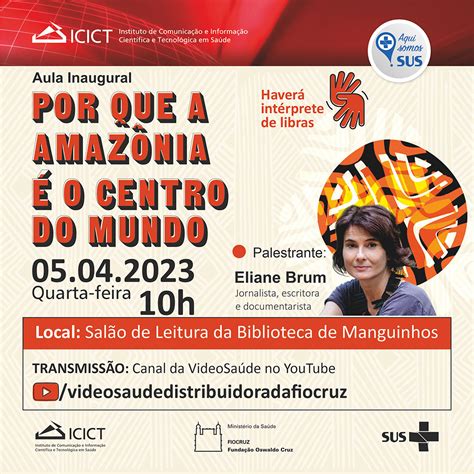 Aula inaugural do Icict traz à Fiocruz a jornalista e escritora Eliane