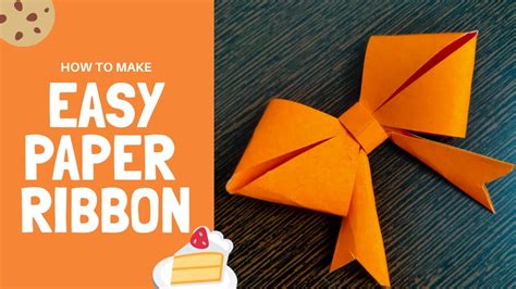 How To Make Paper Ribbon Youtube