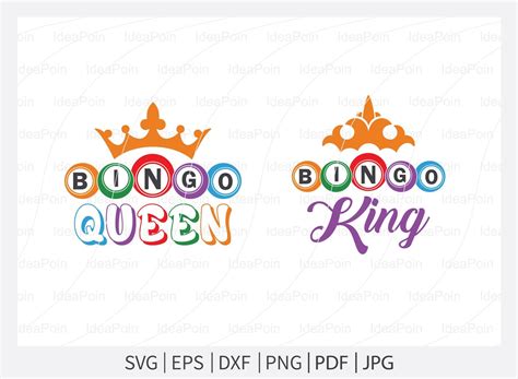 Bingo King Svg Bingo Queen Svg Bingo King and Queen Svg | Etsy in 2022 ...