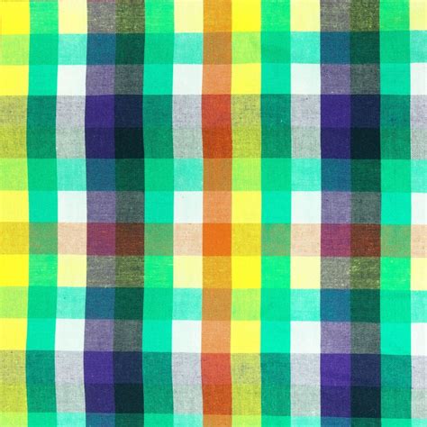 100 Cotton Checked Fabric Etsy