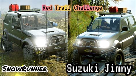 SnowRunner Suzuki Jimny Red Trail Challenge YouTube