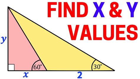 Find The Value Of X Y In This Right Triangle Fast Easy