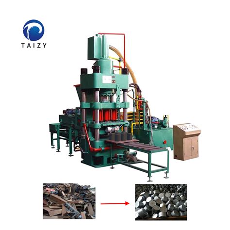 Steel Shavings Powder Casting Press Block Machine Metal Chip Vertical