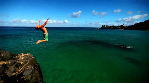 Waimea Cliff Jump Youtube