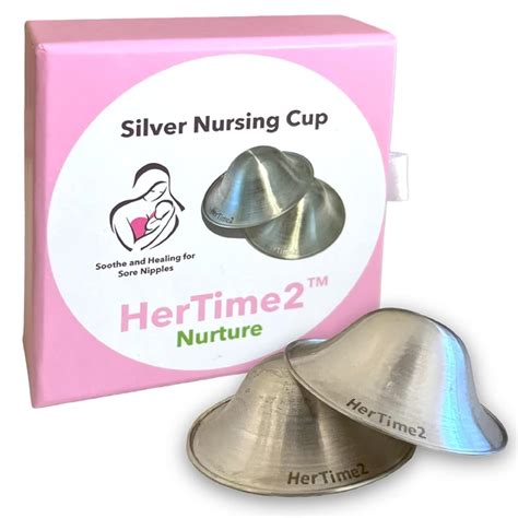 Silver Nursing Cups − Purest 99.9% Silver Nipple Shields for