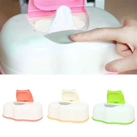 80 Sheets Tissue Box Wet Wipes Plastic Case Toilet Paper Storage Case ...