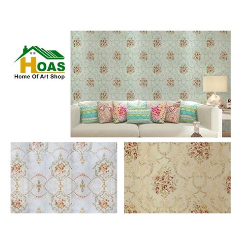 Jual Hoas Wallpaper Dinding Premium Quality 45Cm X 9M Bahan PVC Motif