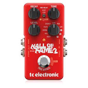 TC Electronic HALL OF FAME 2 REVERB Iconico Pedale Riverbero Con