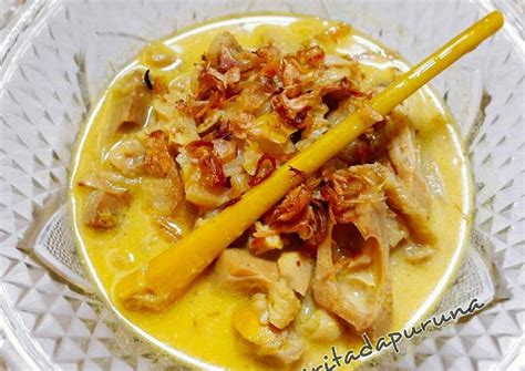 Resep Sayur Nangka Tetelan Bumbu Kuning Jangan Tewel Oleh Ekha A