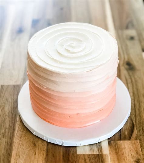 Peach Ombré Smash Cake 🍑 First Birthday Cakes Smash Cake First