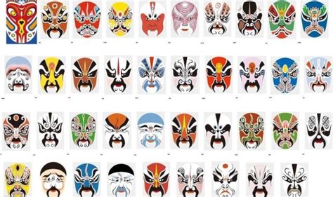 Chinese Opera Mask Colors And Their Symbolic Meanings Color 59 Off