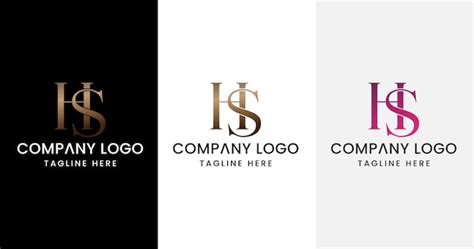 Premium Vector Initial Letter Hs Logo Design Outstanding Creative