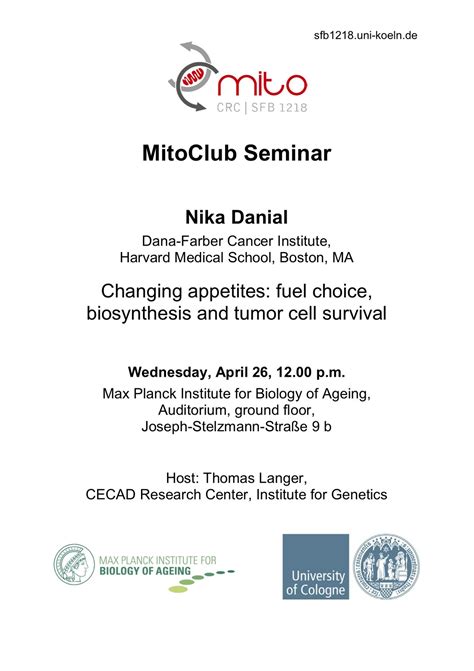 CECAD: Nika Danial from the Dana-Farber Cancer Institute, Harvard