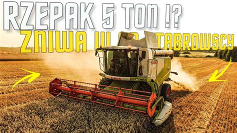 Rzepak 5 Pszenica 9 TON 1Ha Wesołe Żniwa w Gr Stabrowscy Claas