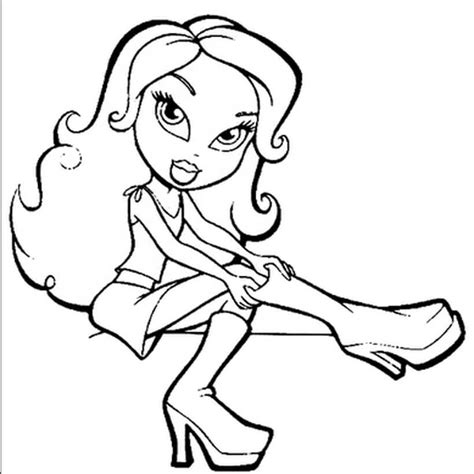 Bratz 7 Coloring Page Free Printable Coloring Pages For Kids