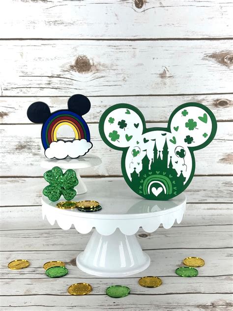 St Patricks Day Mickey Mouse Head Disney Inspired Disney Tiered Tray