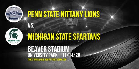 Penn State Nittany Lions Vs Michigan State Spartans Tickets 26th September Beaver Stadium