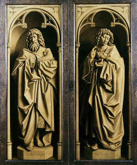 The Ghent Altarpiece Adoration Of The Mystic Lamb John The Baptist