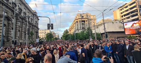 Protest Srbija protiv nasilja završen ispred Vlade Srbije najavljeni