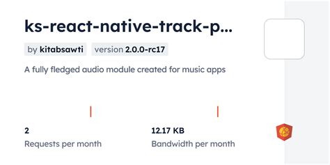 Ks React Native Track Player Cdn By Jsdelivr A Cdn For Npm And Github