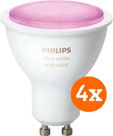 Philips Hue White And Color Gu10 4 Pack Smart Home Lampe Ab 17600