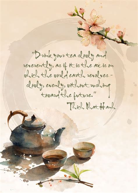 Thich Nhat Hanh Quote Mindfulness Poster Meditation And Spiritual Wall