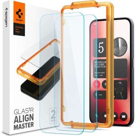 Szkło do etui Spigen Glas tR AM 2 Pack do Nothing Phone 2a 2a Plus