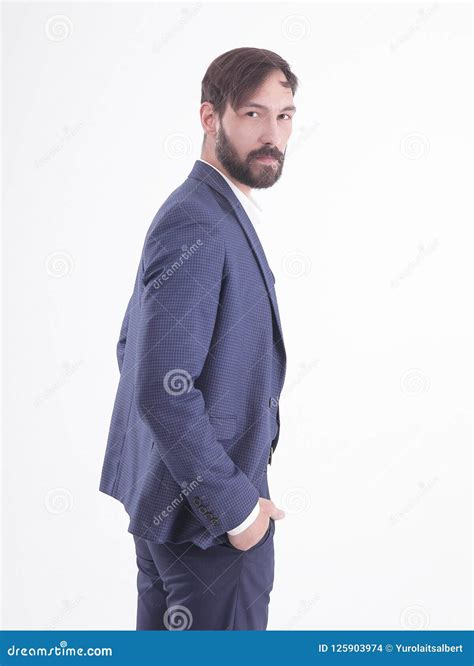 Side View Businessman In A Business Suit Stock Photo Image Of