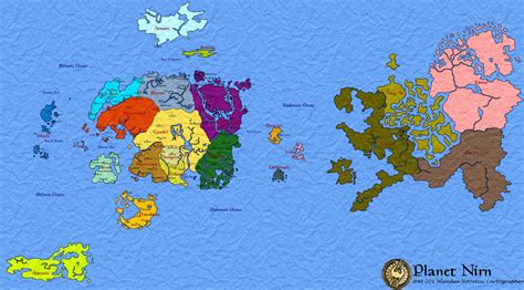 Elder Scrolls Full Map Pacific Centered World Map