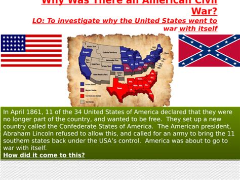 Slavery And The American Civil War Teaching Resources