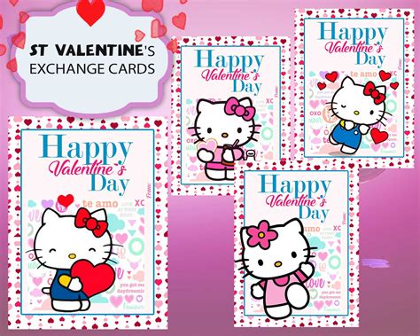 Hello Kitty Valentines Day Cards