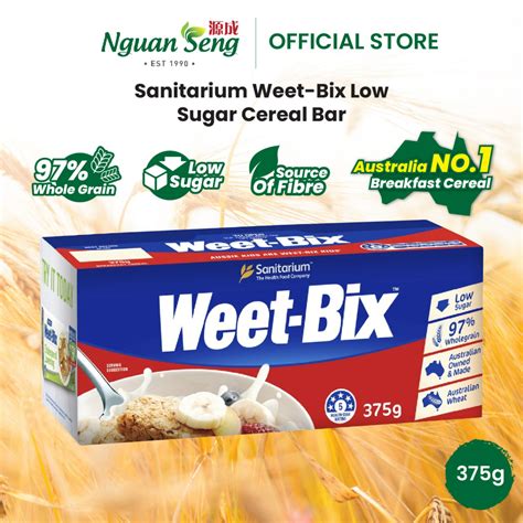 Sanitarium Weet Bix Low Sugar Cereal Bar 375g 谷粮 Shopee Malaysia