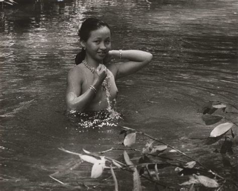 Women And Girls Bathing At A River Borneo Cultura