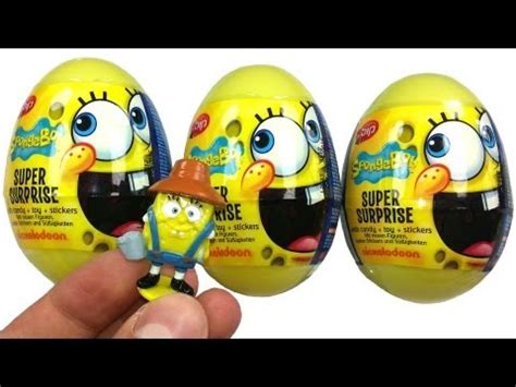 Spongebob Super Surprise Eggs Unboxing Youtube