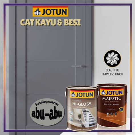 Jual Cat Kayu Besi Jotun Hi Gloss And Jotun Majestic Supreme Warna Abu