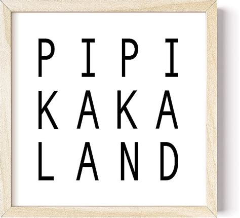 Amazon de DEL MÀ Unique Personal Pipi Kaka Land Bild Badezimmer