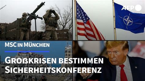 M Nchner Sicherheitskonferenz Im Zeichen Der Gro Krisen Afp Youtube