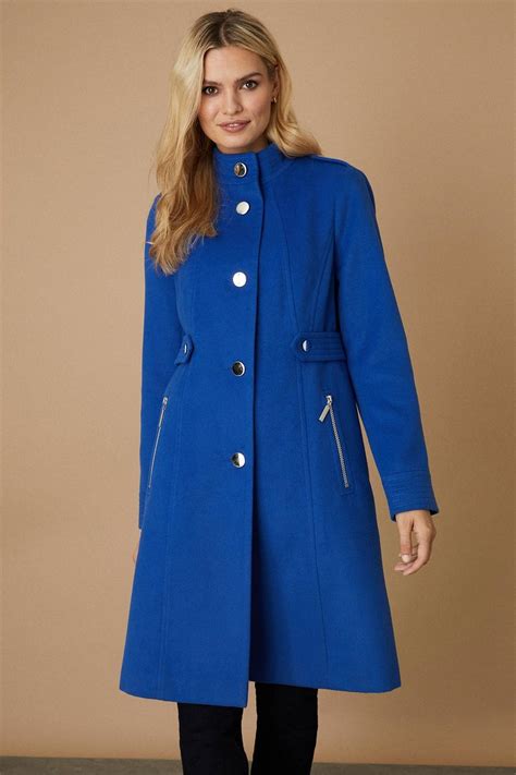 Womens Blue Coats And Jackets Wallis Uk