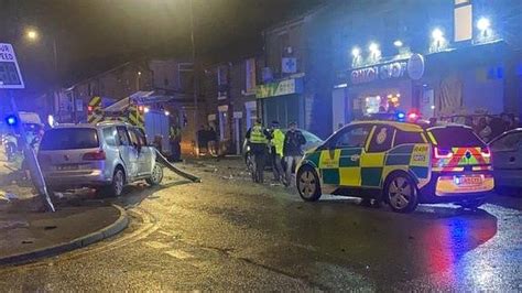 Bolton Crash Driver Critically Hurt In Three Car Collision Bbc News