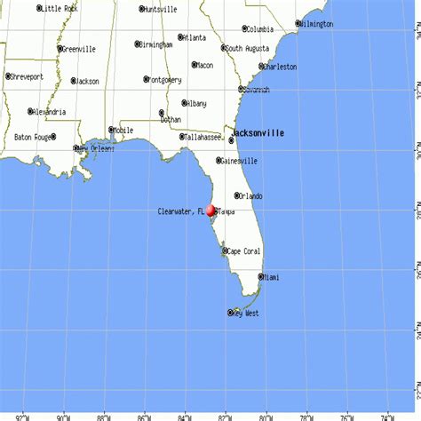 Map Clearwater Florida | D1Softball - Map Of Clearwater Florida And ...